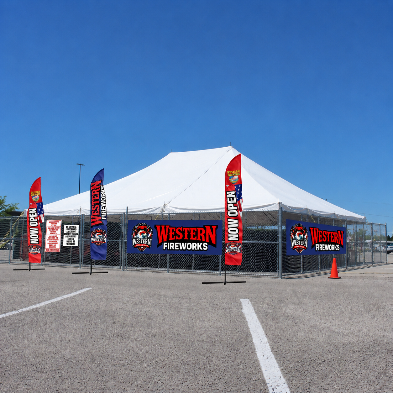 firework tent